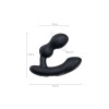 Черный вибростимулятор простаты Edge 2 - 12,4 см.