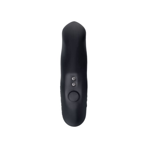 Черный вибростимулятор простаты Edge 2 - 12,4 см.