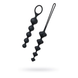 Набор из 2 чёрных анальных цепочек Satisfyer Love Beads