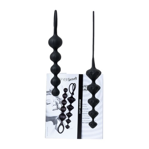 Набор из 2 чёрных анальных цепочек Satisfyer Love Beads