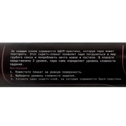 Плакат для двоих со скретч-слоем «БДСМ»