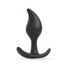 Черный анальный стимулятор - 9,2 см.