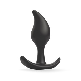 Черный анальный стимулятор - 9,2 см.
