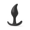 Черный анальный стимулятор - 9,2 см.