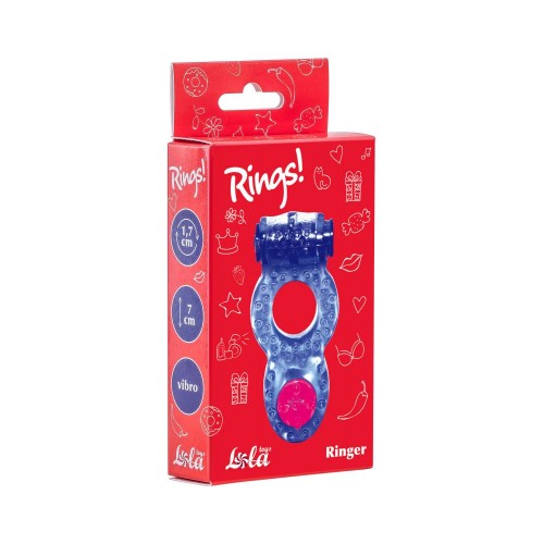 Фиолетовое эрекционное кольцо Rings Ringer