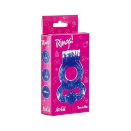 Фиолетовое эрекционное кольцо Rings Treadle с подхватом