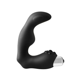 Черный вибромассажер простаты FantASStic Vibrating Prostate Massager - 11,3 см.