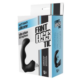 Черный вибромассажер простаты FantASStic Vibrating Prostate Massager - 11,3 см.