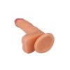 Телесный фаллоимитатор на присоске Brave - 17,5 см.