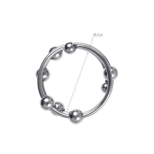 Большое металлическое кольцо под головку пениса