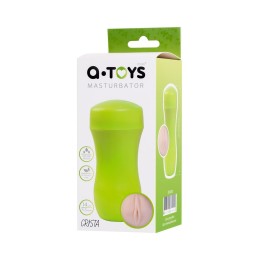 Мастурбатор-вагина A-Toys в зеленой колбе