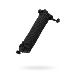 Чёрная хлопковая веревка для бондажа 