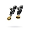 Черно-золотистые зажимы для сосков TOYFA Theatre