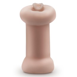 Телесный люминесцентный двусторонний мастурбатор Tasha