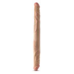 Телесный двусторонний фаллоимитатор 14 Inch Double Dong - 35,6 см.
