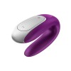 Фиолетовый вибромассажёр для пар Satisfyer Double Fun