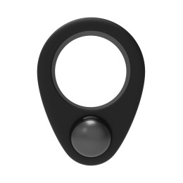 Черное эрекционное кольцо Cockring Single Weight