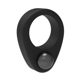 Черное эрекционное кольцо Cockring Single Weight