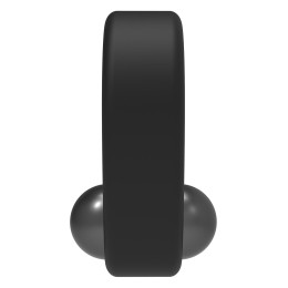 Черное эрекционное кольцо Cockring Single Weight