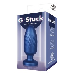Синяя анальная пробка 4 Inch Silicone Anal Plug - 12 см.