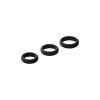 Набор из 3 черных эрекционных колец Smooth Silicone Cockring Pack