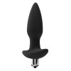 Черная анальная вибропробка FantASStic Vibrating Plug - 14 см.