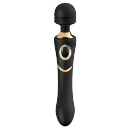 Черный жезловый вибратор MONICA - 24,1 см.