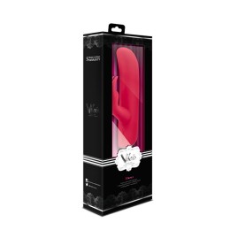 Красный перезаряжаемый вибромассажёр VILAIN BIANCA BERRY - 18 см.