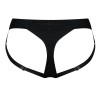 Черные трусики для насадок Heroine Lingerie Harness - size XL