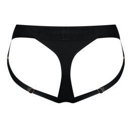 Черные трусики для насадок Heroine Lingerie Harness - size XL