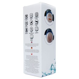 Двусторонний мастурбатор с вибрацией Double Delight - вагина и ротик