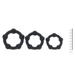 Набор из 3 эрекционных колец Beaded Silicone Cockring Set