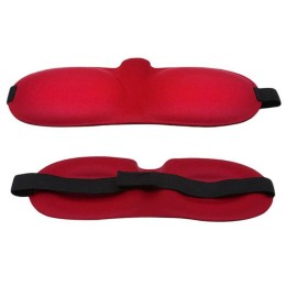 Красная глухая маска на резинке