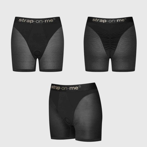 Трусики-шорты для фиксации насадок Strap-on-me Harness Lingerie Halo - size L