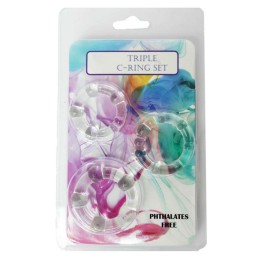 Набор из 3 эрекционных прозрачных колец