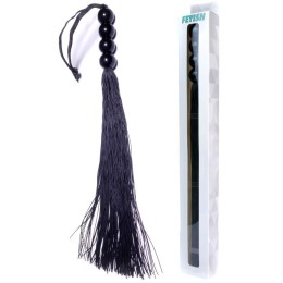 Черная силиконовая плеть - 37 см.