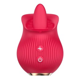 Красный вибратор с язычком Petal Bliss