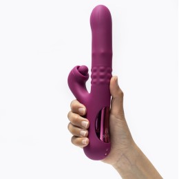 Фиолетовый вибратор-кролик Selove ComePlay - 23,9 см.