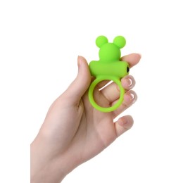 Зеленое виброкольцо на пенис A-Toys