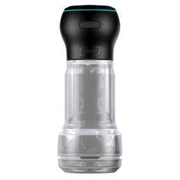 Набор PowerBlow & Feel Pocket Stroker Crystal: мастурбатор и интерактивная насадка