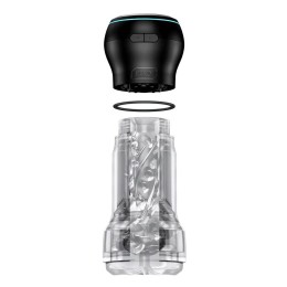 Набор PowerBlow & Feel Pocket Stroker Crystal: мастурбатор и интерактивная насадка