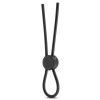 Черное силиконовое лассо на пенис SILICONE LOOP COCK RING 