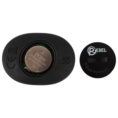 Черная анальная пробка с вибрацией, вращением и пультом ДУ RC Butt Plug with 2 Functions