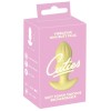 Желтая анальная пробка с вибрацией Cuties Vibrating Mini Butt Plug - 8 см.
