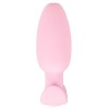 Розовая анальная пробка с вибрацией Cuties Vibrating Mini Butt Plug - 8 см.