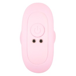 Розовая анальная пробка с вибрацией Cuties Vibrating Mini Butt Plug - 8 см.