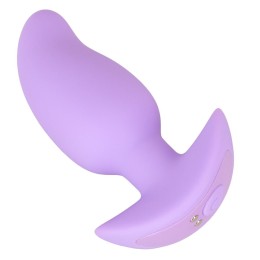 Сиреневая анальная пробка с вибрацией Cuties Vibrating Mini Butt Plug - 8 см.