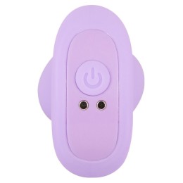 Сиреневая анальная пробка с вибрацией Cuties Vibrating Mini Butt Plug - 8 см.