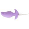 Сиреневая анальная пробка с вибрацией Cuties Vibrating Mini Butt Plug - 8 см.