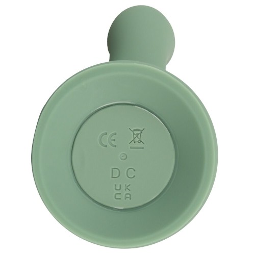 Зеленый вибратор-ротатор Luvio - 19,3 см.